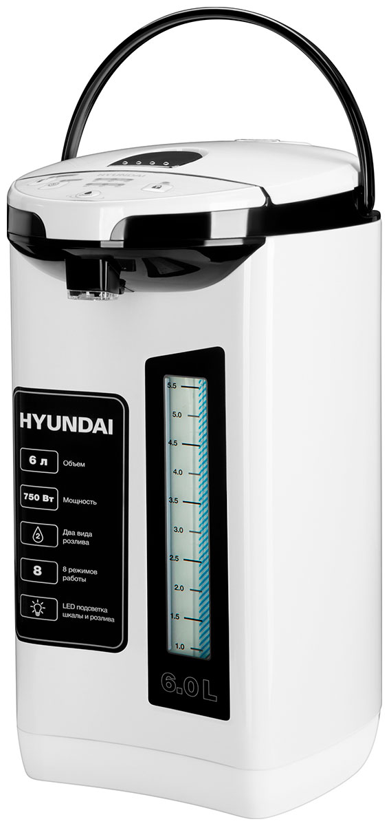 Термопот Hyundai HYTP-4850 6л. 750Вт белый/черный