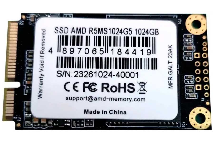 SSD накопитель AMD Radeon R5 1024 Гб mSATA (R5MS1024G5)
