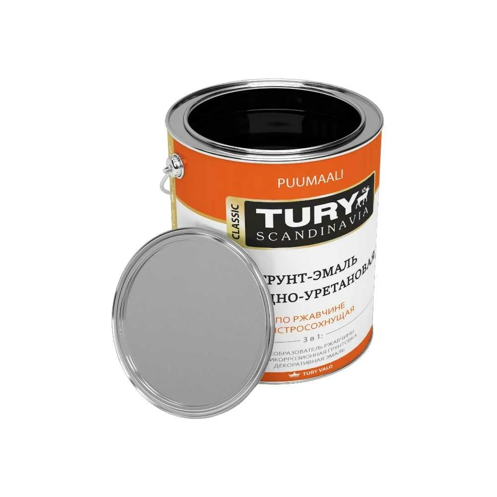 Грунт-эмаль по ржавчине TURY АУ 2005498