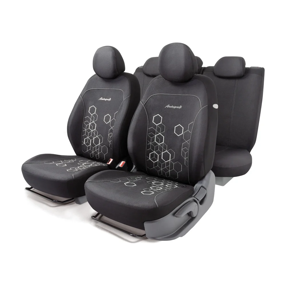 Авточехлы AUTOPROFI HOLOGRAM HOL-1102 BK/WH