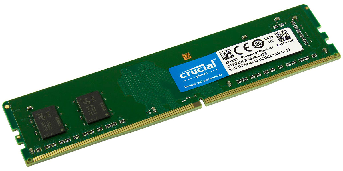 Оперативная память Crucial DDR4 8Gb 3200MHz (CT8G4DFRA32A)
