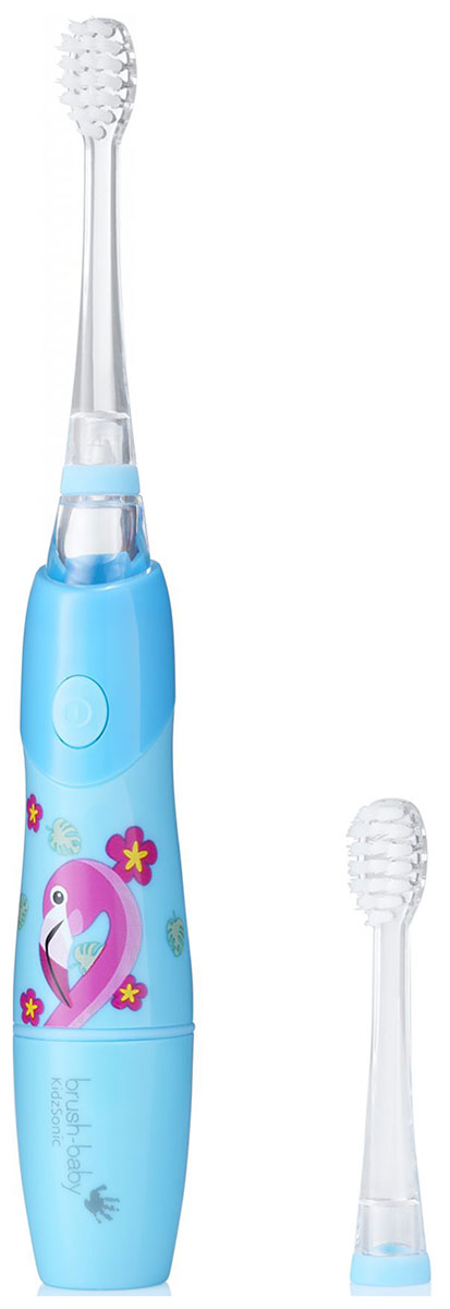 Звуковая зубная щетка Brush-Baby KidzSonic Фламинго