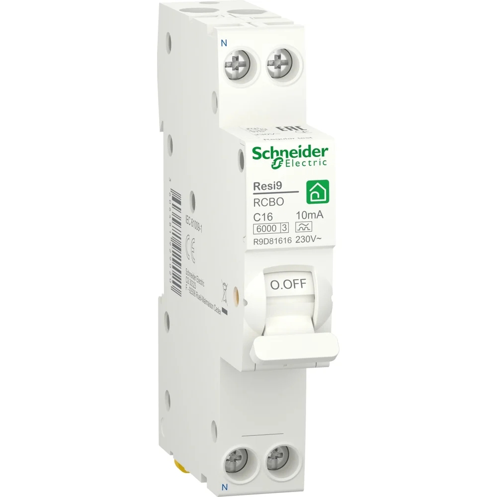 Автоматический выключатель дифференциального тока Systeme Electric RESI9 ДИФ R9D81616