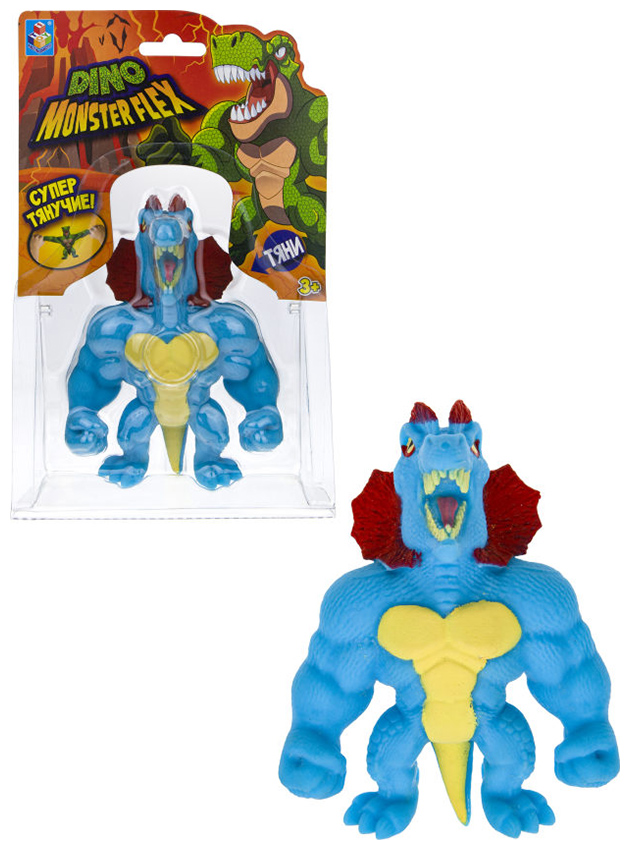 Тянущаяся фигурка 1 Toy MONSTER FLEX DINO ДИЛОФОКС 14 см, блистер