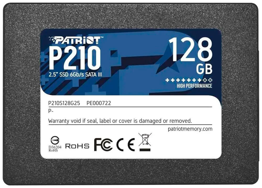 Накопитель SSD Patriot Memory 2.5 P210 128 Гб SATA III P210S128G25