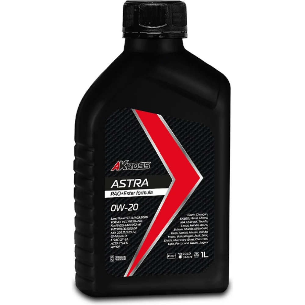 Моторное синтетическое масло AKross Astra 0W-20 SP GF-6A C5/C6 PAO+Ester AMO0020