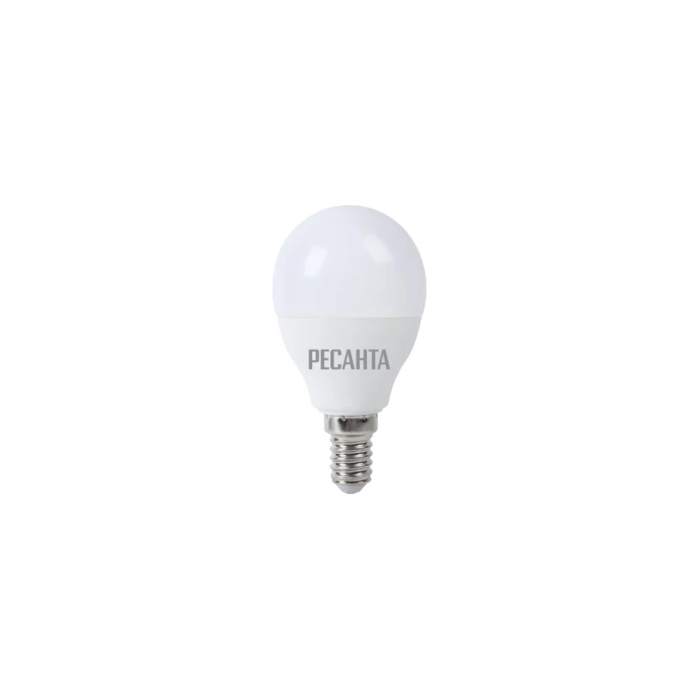 Светодиодная лампа Ресанта LL-R-G45-7W-230-3K-E14 76/1/6