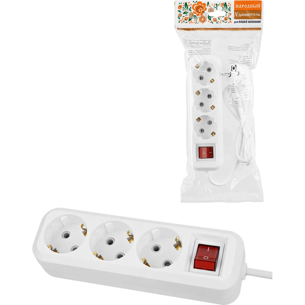 Удлинитель TDM ELECTRIC народный УН03В SQ1303-1104