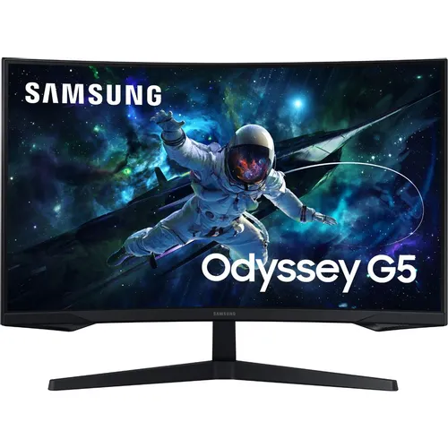 32" Монитор Samsung Odyssey G5 S32CG550EI, 2560x1440, VA, 165Гц, 1хHDMI, 1хDP, изогнутый, черный [ls32cg550eixci]