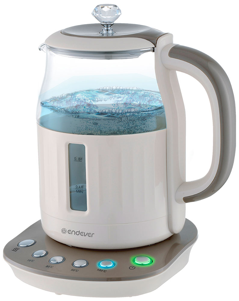Чайник электрический Endever Skyline KR-365G бежевый (90258)