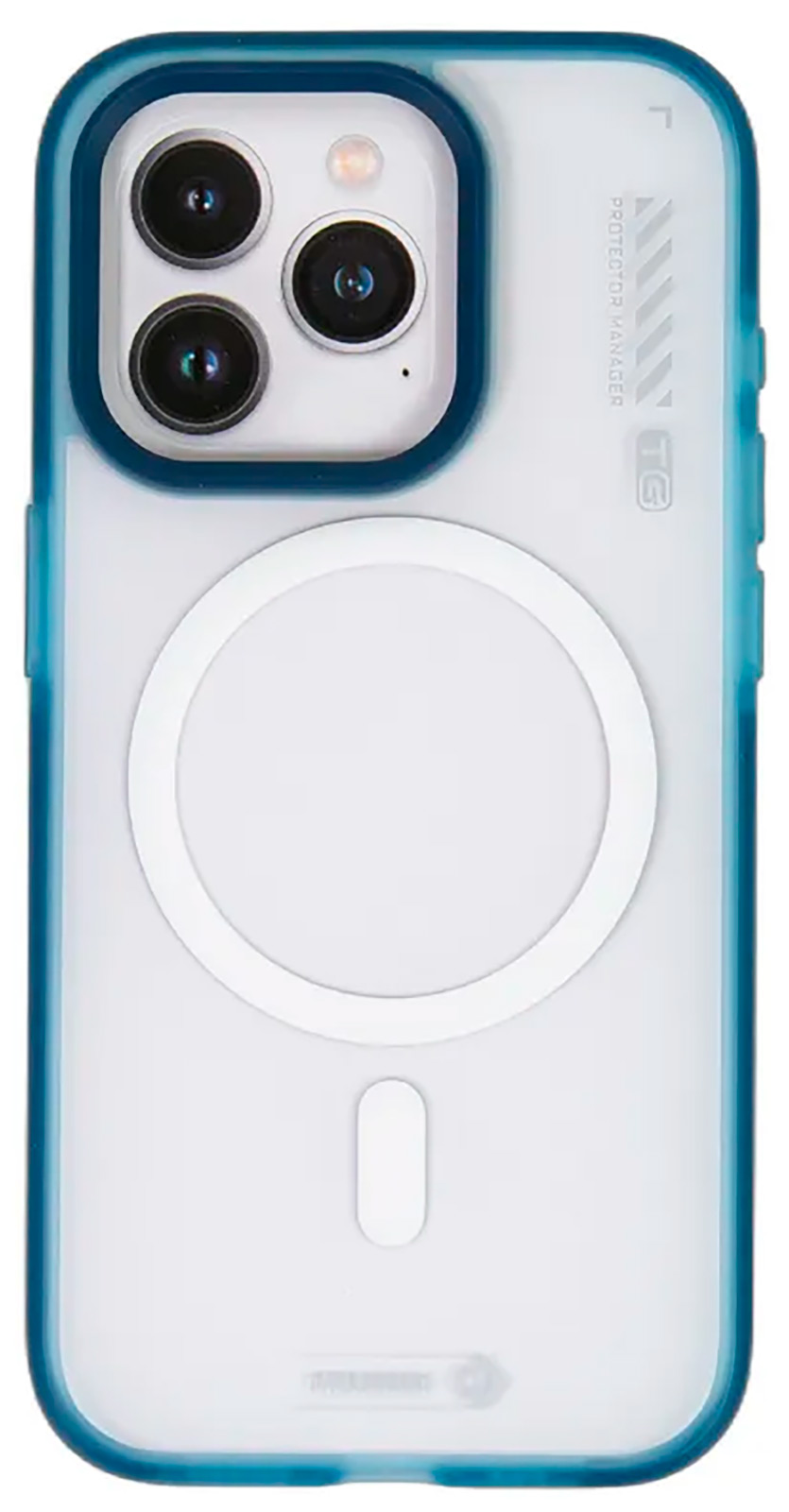 Чехол с магнитным покрытием Type Gorilla Dual Color iPhone 15 pro, Dark Blue (BL-T46-iP15P-DC-DBL)