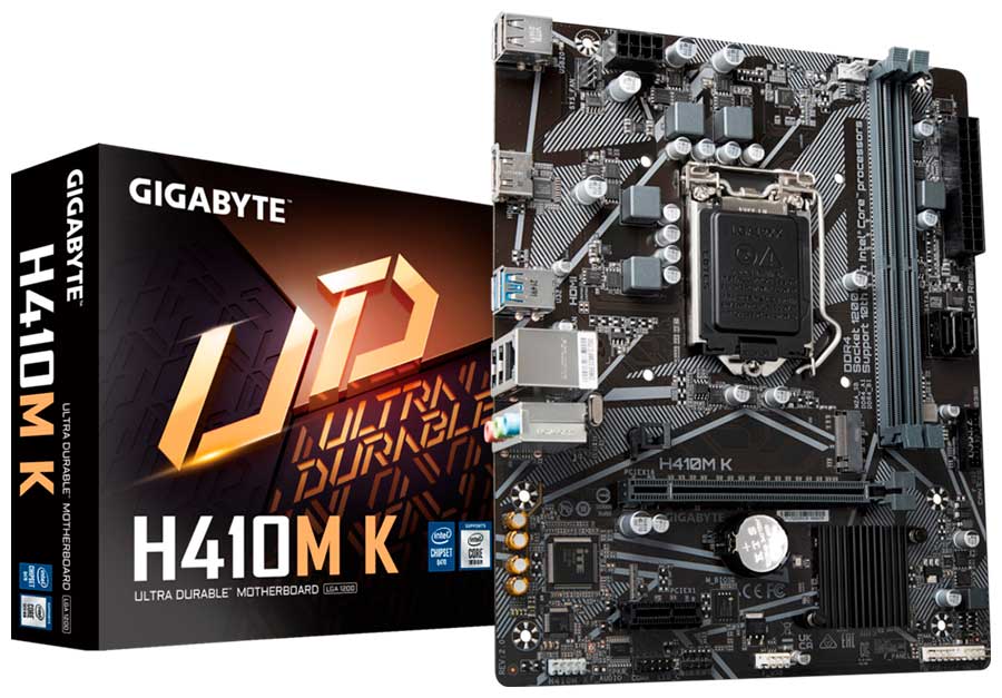 Материнская плата Gigabyte H410M K 2.0 (LGA1200, mATX)