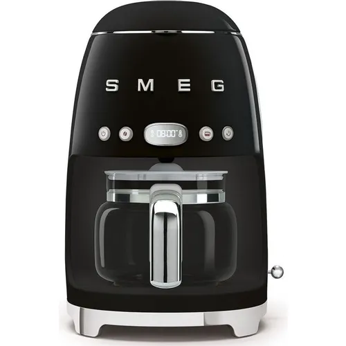 Кофеварка SMEG DCF02BLEU, капельная, черный /серебристый