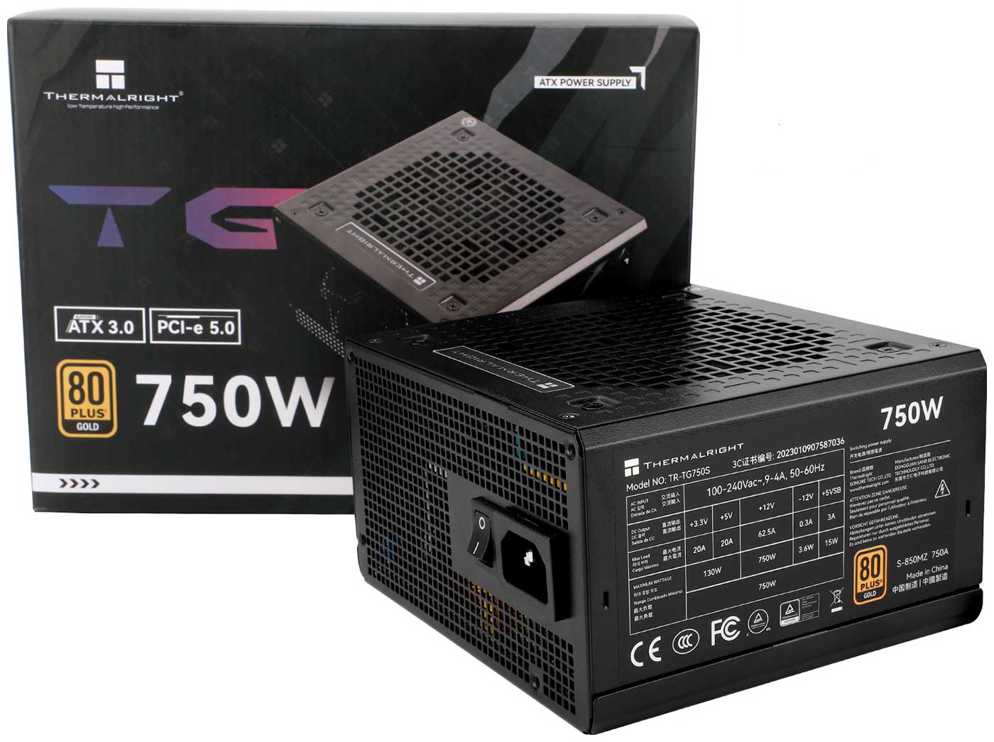 Блок питания Thermalright 750W Gold ATX 3.0 (TR-TG 750S)
