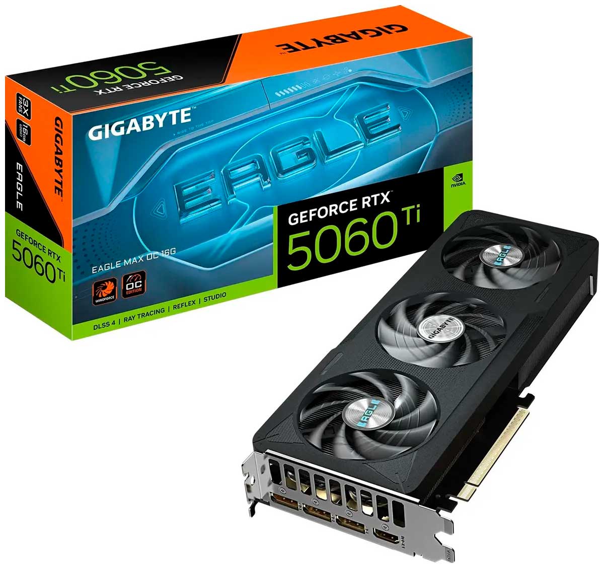 Видеокарта Gigabyte GeForce RTX 5060 TI EAGLE MAX OC16GB (GV-N506TEAGLEMAX OC-16GD)