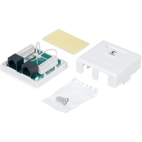 Розетка Cabeus (WS-8P8C-CAT.5E-2) комп. RJ45 кат.5E бел.