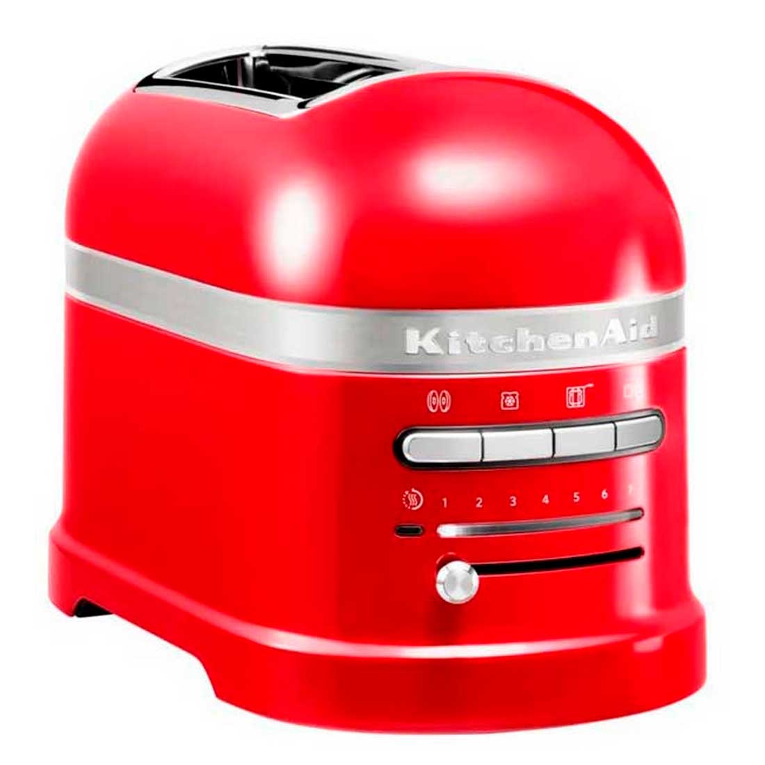 Тостер KitchenAid 5KMT2204EER, мощность 1250 Вт, литой алюминий, красный
