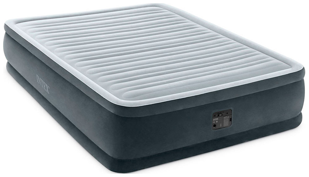 Надувная кровать Intex 152х203х46 см "Comfort-Plush" встр. насос 220В, до 272 кг