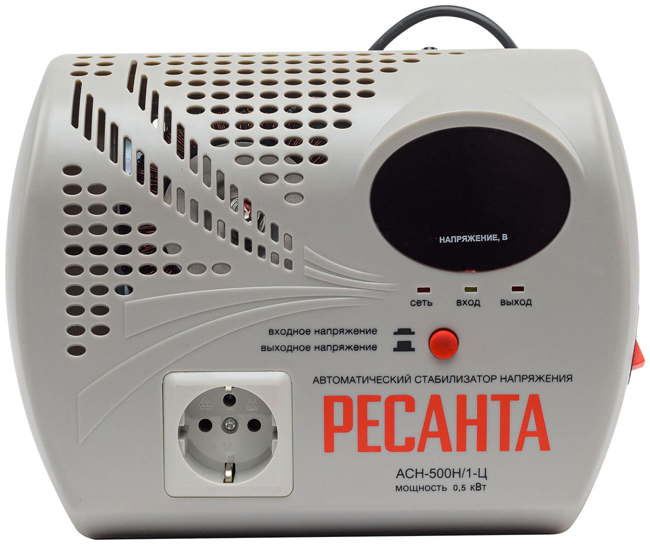 Стабилизатор напряжения Ресанта АСН- 500 Н/1-Ц Lux