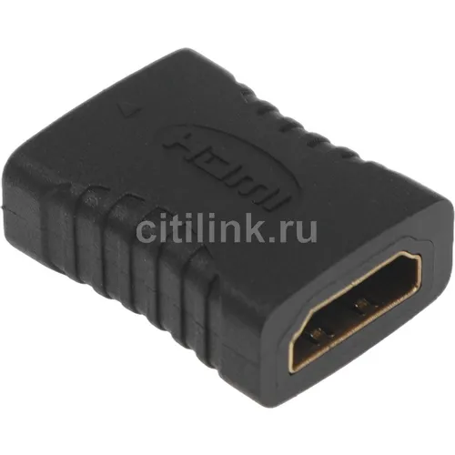 Адаптер аудио-видео HDMI (f) - HDMI (f), черный