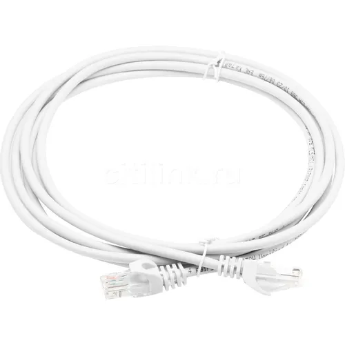 Патч-корд ITK вилка RJ-45, вилка RJ-45, кат.5E, ПВХ, 3м, серый [pc01-c5eu-3m-g]