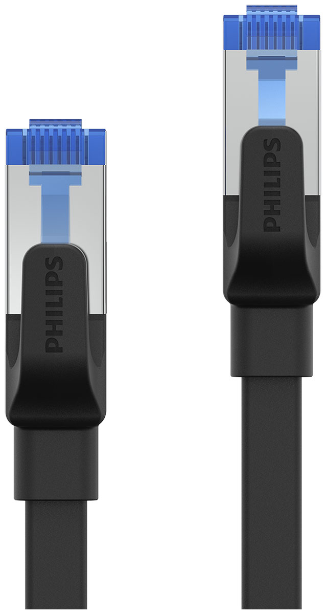 Патч-корд Philips CAT.7, 32AWG, OD:2.2*7.2mm, 1M, Black (SWN4301G/56)