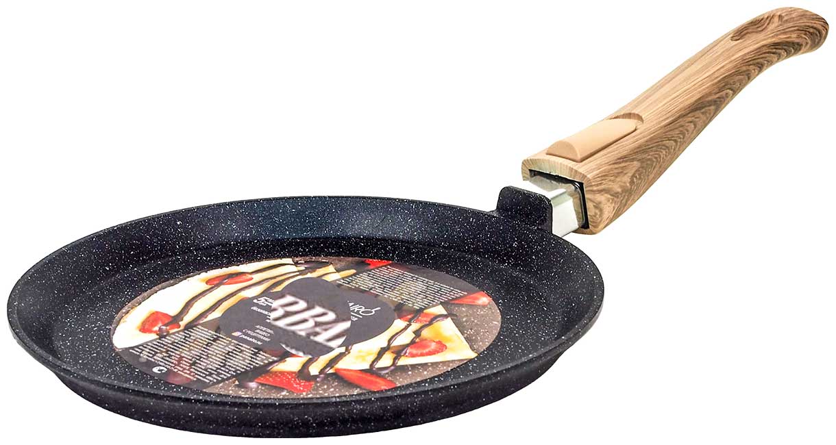 Блинница  Panairo ECO induction c крышкой и съемной ручкой, 22 см, индукция (ECO-BLIN-22-SrusD-I)