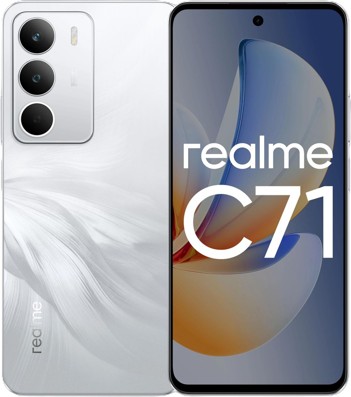 Смартфон Realme C71 RMX5303 128Gb 8Gb белый