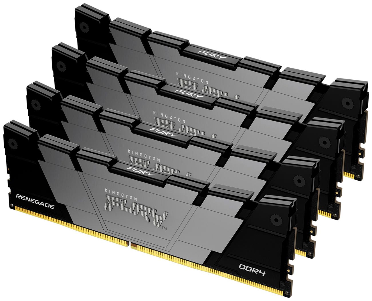 Оперативная память Kingston DDR4 32Gb (4x8Gb) 3600MHz FURY Renegade Black (KF436C16RB2K4/32)