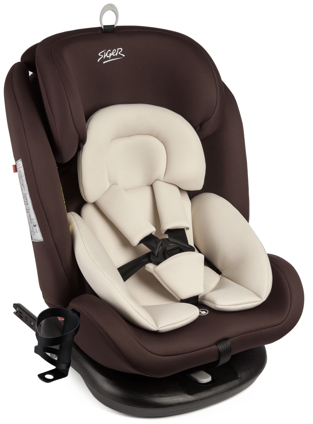 Автокресло Siger Престиж Isofix Lux, гр.0+/I/II/III, шоколад (KRES3946)