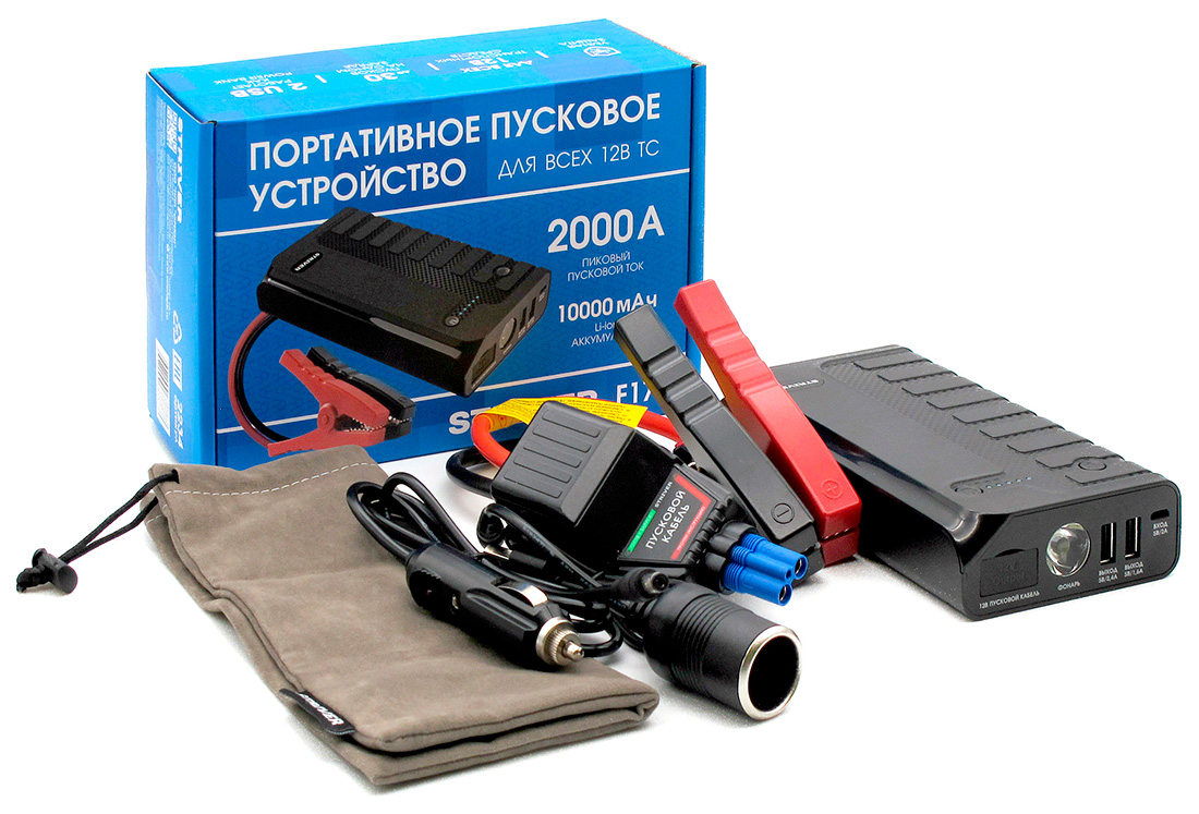 Портативное пусковое устройство Орион Striver F17, 2000 А, 10000 мАч