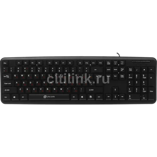 Клавиатура Oklick 90M, проводная, USB, мембранная, черный [402127]