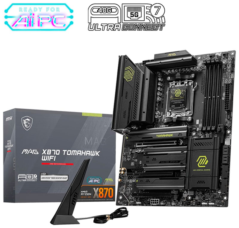 Материнская плата MSI MAG X870 TOMAHAWK WIFI (AM5, ATX)
