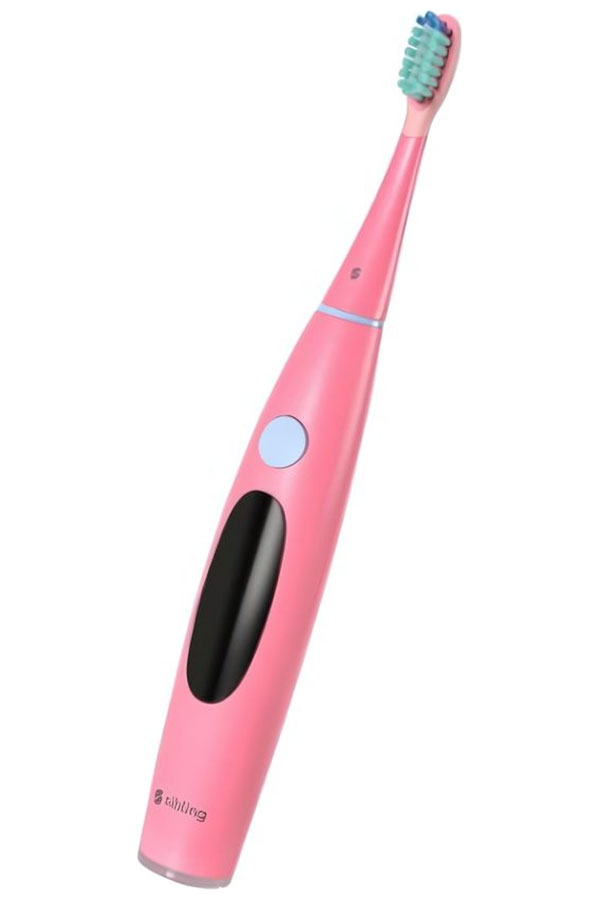 Умная детская зубная щетка Sibling Powerbrush - QP, розовая