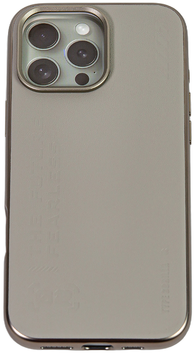 Чехол с магнитным покрытием Type Gorilla Premium Magnetic iPhone 16 pro Max, Grey Leather (BL-T52-iP16PM-LTR-GR)