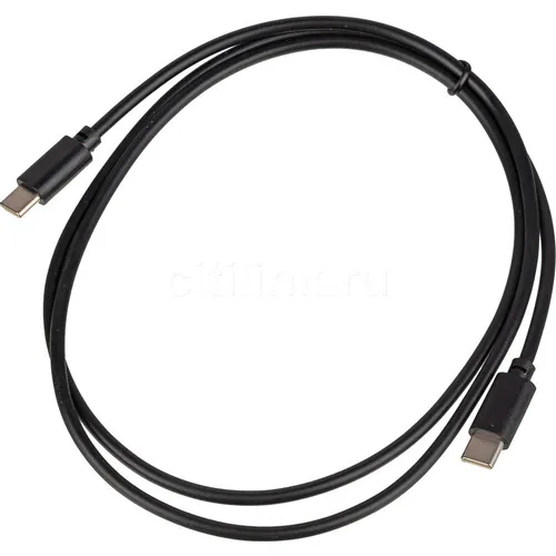 Кабель USB Type-C (m) - USB Type-C (m), 1м, 3A, черный