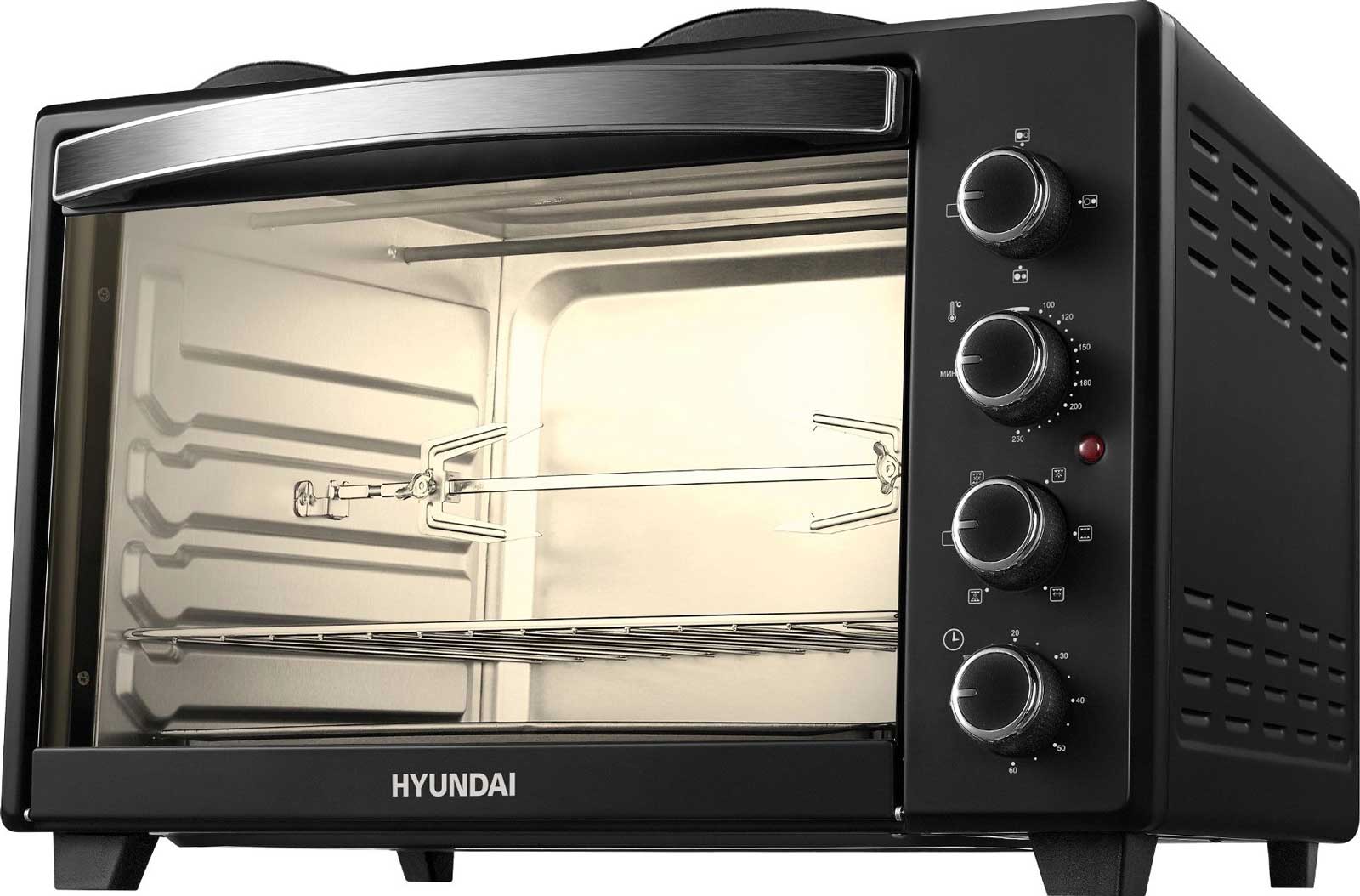 Мини-печь Hyundai MIO-HY099 45 л., 1600 Вт, черный