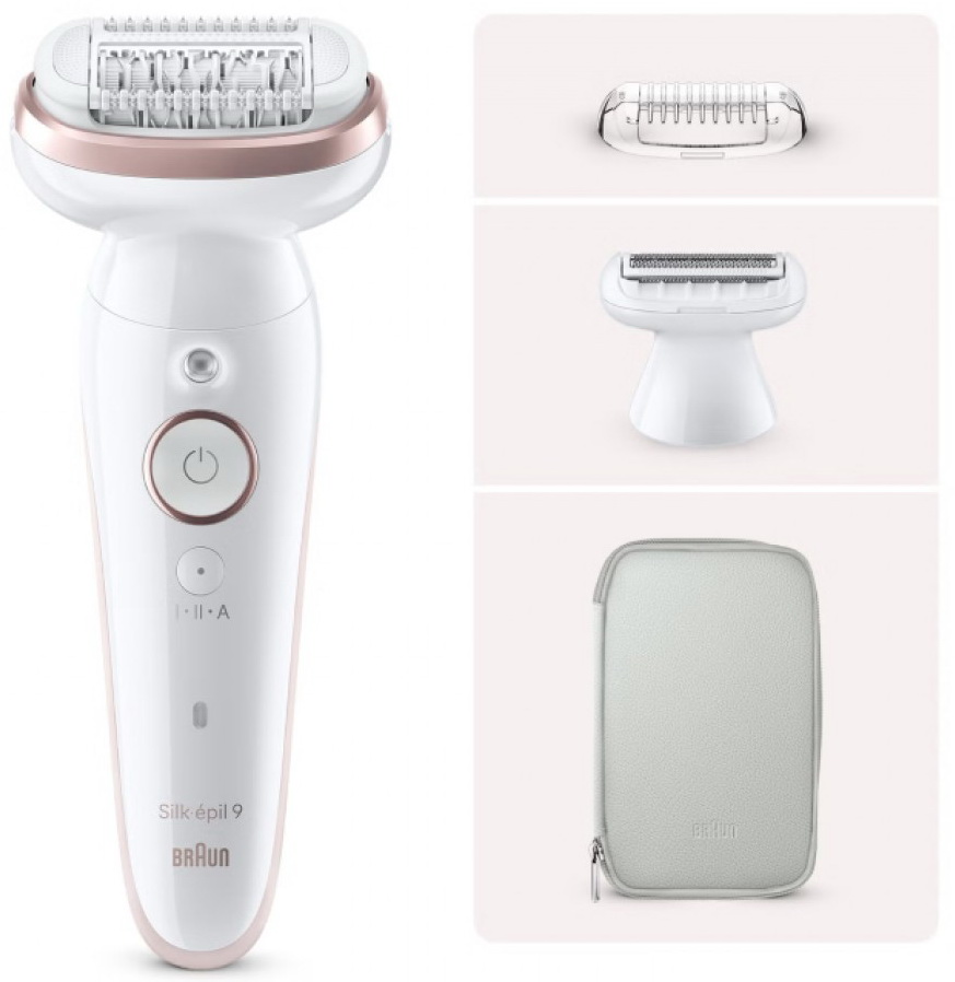 Эпилятор и электробритва для женщин Braun S9 SES 9-030 SmartTouch Flamingo белый/розовый тип 5380