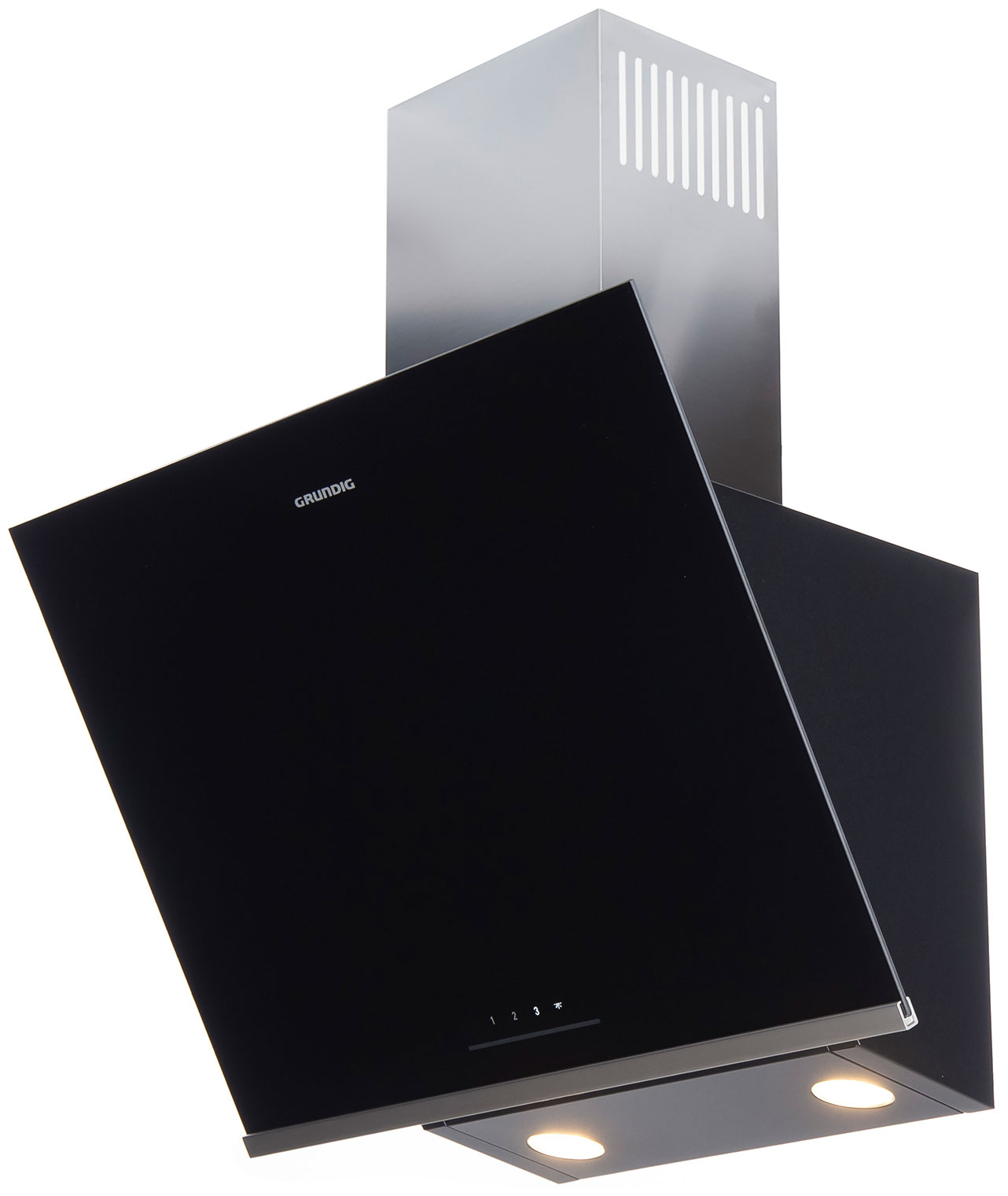 Вытяжка Grundig GDSP2460BC, наклонная, сенсорное управление, черная, 3 скорости