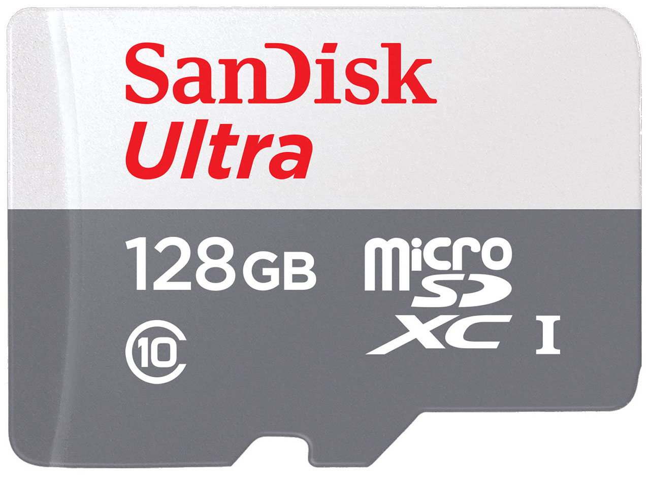 Карта памяти Sandisk Ultra 128ГБ microSDXC C10 UHS-I 100МБ/с (SDSQUNR-128G-GN6MN)