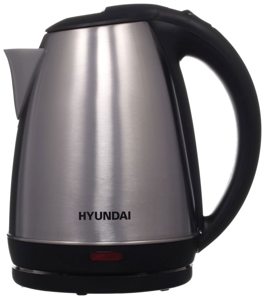 Чайник электрический Hyundai HYK-S1030 серебристый матовый/черный (металл)