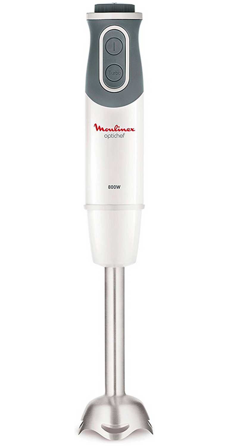 Погружной блендер Moulinex Optichef DD642132, мощность 800 Вт, белый/серый