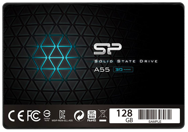 Накопитель SSD Silicon Power 2.5 Ace A55 128 Гб SATA III (SP128GBSS3A55S25)