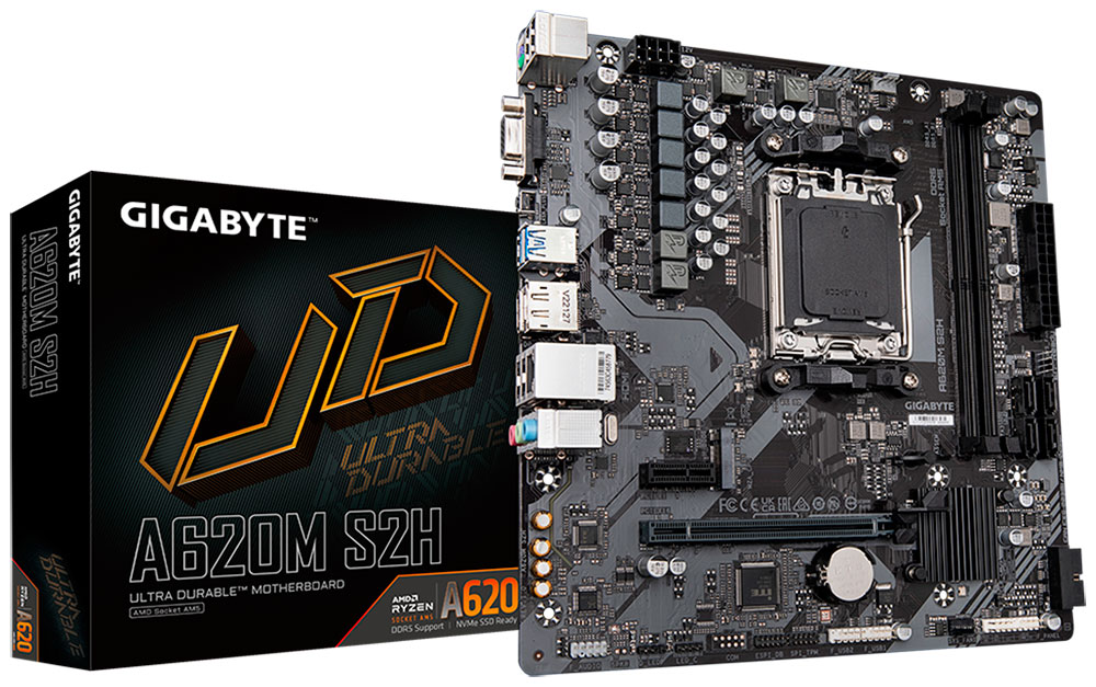 Материнская плата Gigabyte A620M S2H (AM5 mATX)