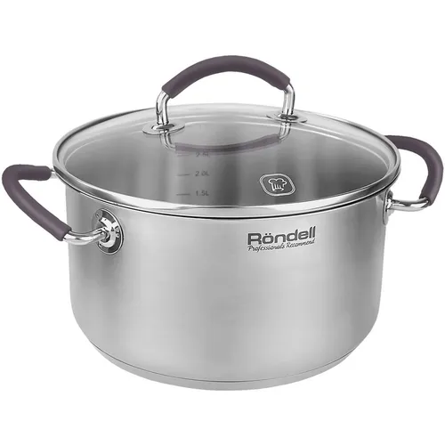 Кастрюля 3.1л Rondell Akzent RDS-1388, нержавеющая сталь, с крышкой