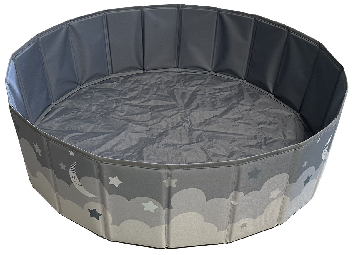 Сухой бассейн для шариков Unix Kids Moon 100 Grey без шариков (PPBP100GRY)