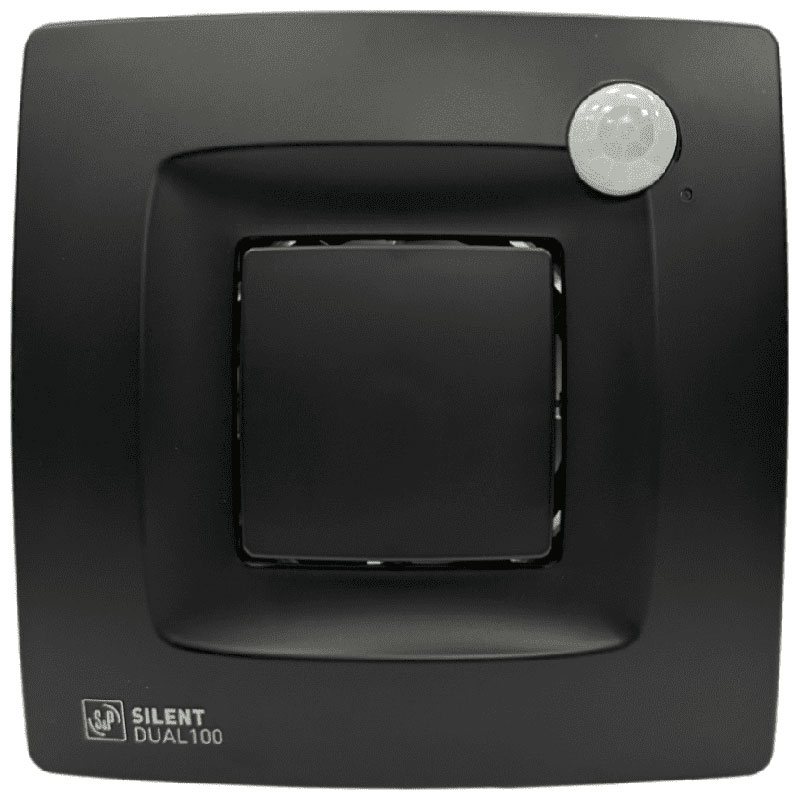 Вентилятор накладной Soler & Palau Silent DUAL-100, Matt Black, черный (03-0103-266)