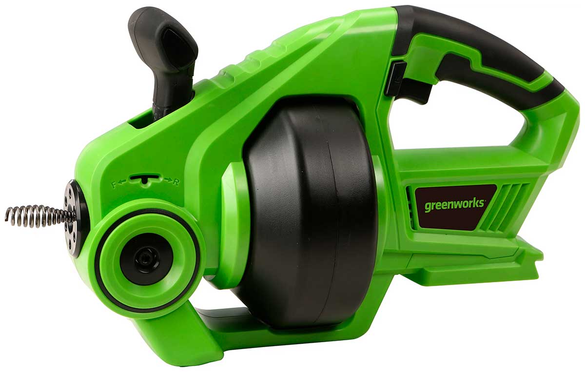 Трос сантехнический аккумуляторный Greenworks G24DA , 24V, без АКБ и ЗУ (3707307)