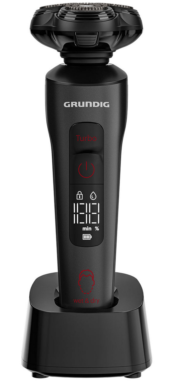 Электробритва Grundig MS 9130, роторный двигатель, LCD дисплей