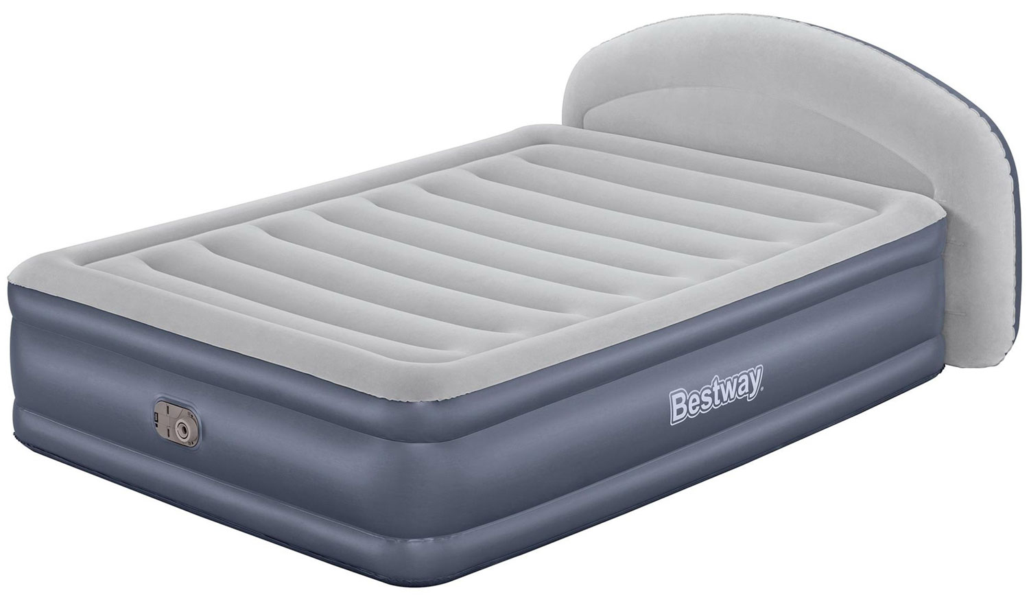 Кровать надувная BestWay 229х152х84 см, со спинкой, встр. насос 220 В, до 300 кг (671BD BW)